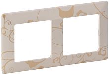 Рамка универсальная Legrand Valena Life 2-м. ампир бежевый картинка